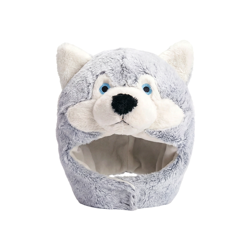 Aljašský husky plyšový klobúk