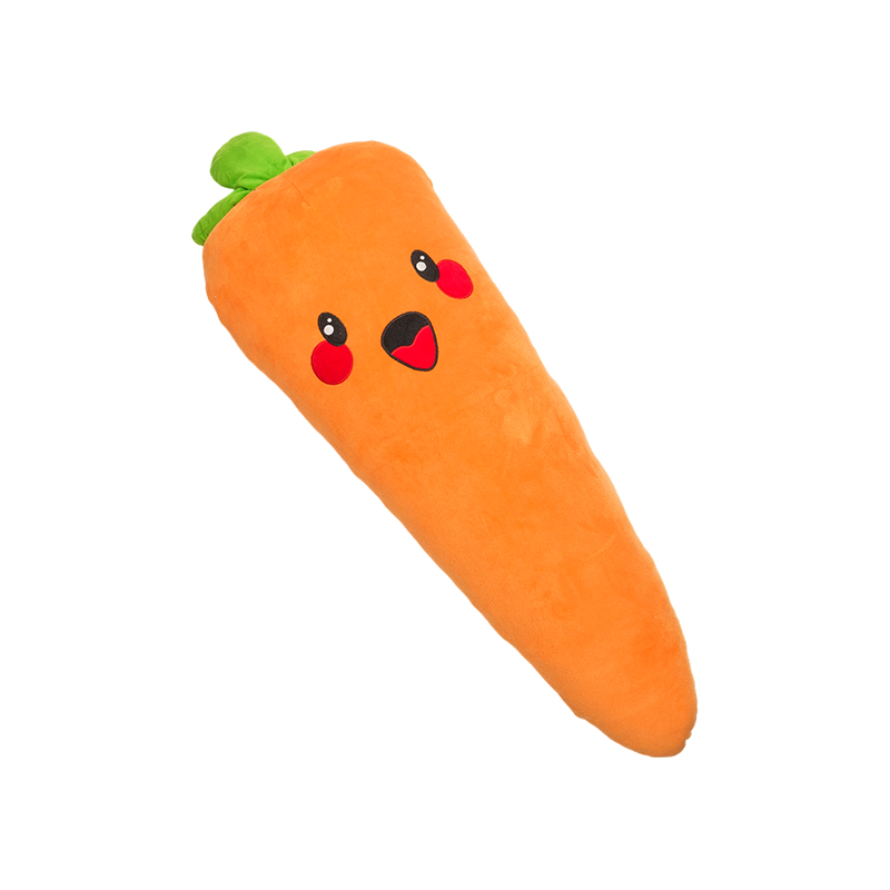 Dlhý objímateľný mrkvový vankúšik